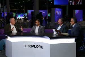 David McIntyre, director, Samsung Semiconductor, and Arvind Jagannath, manager, VMware, talk with theCUBE about CXL solutions during VMware Explore.